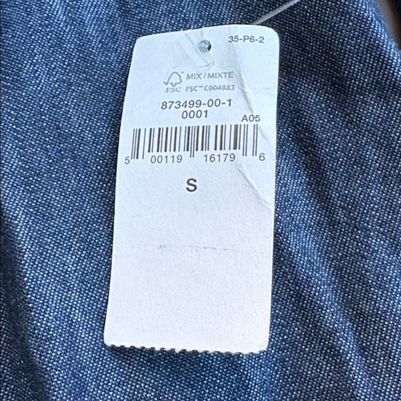 NWT Gap Lace Denim Midi Navy Dress Size Small (#873499) - Picture 7 of 10